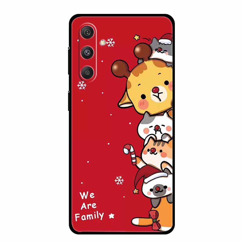 Christmas Case For Samsung Galaxy S24 S25 5G Cases Soft Silicone Bumper for S24 S25 Plus S23 FE S24 FE S25 FE 5G Protector Shell