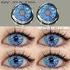 Eyeshare Cosplay Color Contact Lenses for Eyes Halloween Lenses Blue Eye Contacts Black Lenses Yearly 14.5mm