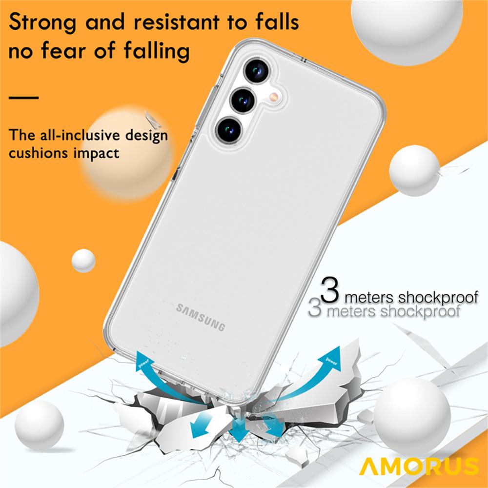 AMORUS For Samsung Galaxy A25 5G (Global) (161mm) Case Soft TPU Hard PC Back Shockproof Phone Cover
