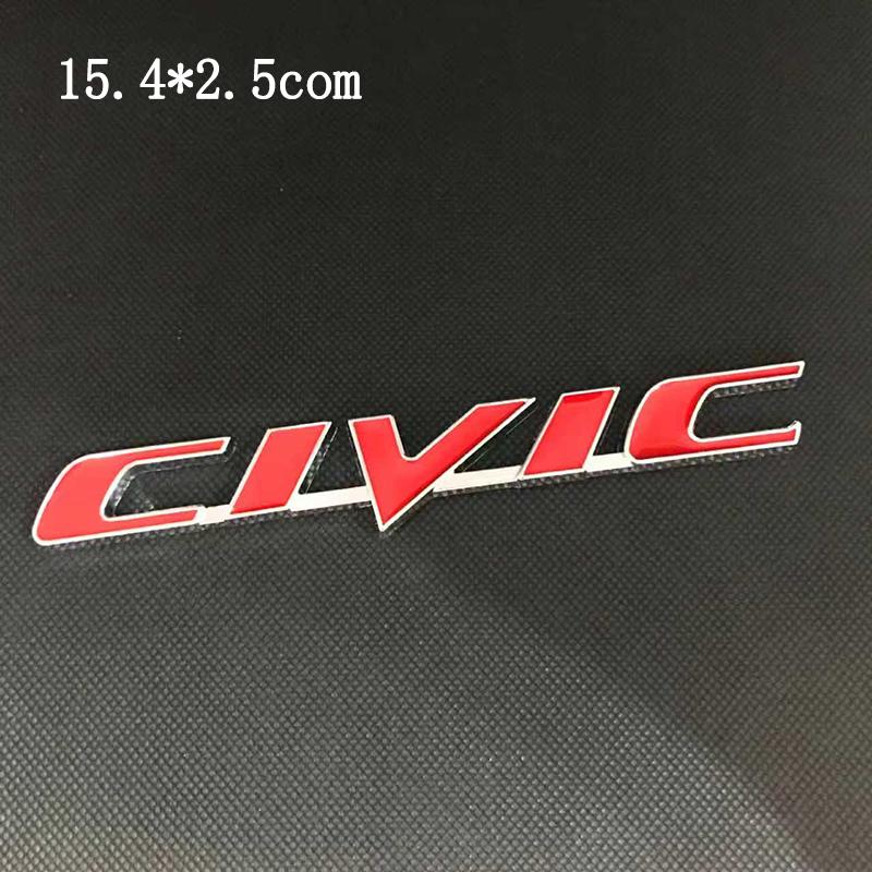 Honda Car Rear Trunk Metal Label Sticker For Honda Civic Accord City CR-V Jade Fit Odyssey Hybrid Car Accessories Clvlc Ivtec