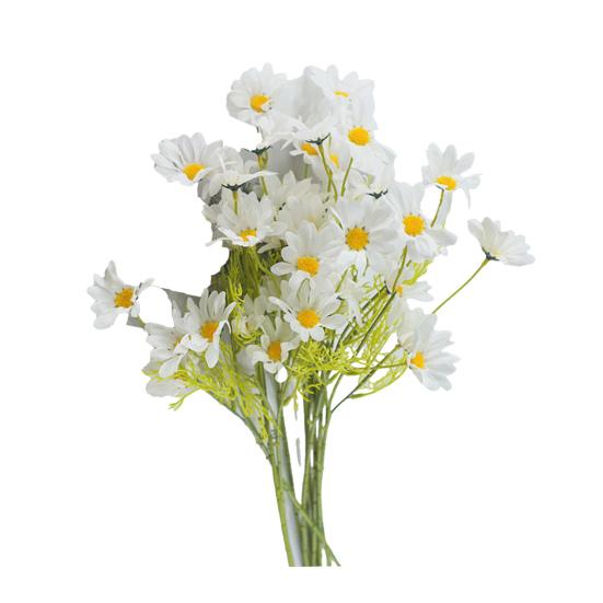 Artificial Flowers UV Resistant Fake Wildflowers with Stem for Indoor Outdoor Porch Patio