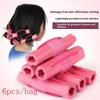 6 Stück Selbstklebende Lockenwickler DIY Wellige Haarroller Weiche Blumenform Magischer Schaumstoffschwamm Haarstyling Friseurzubehör