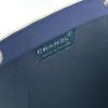 CHANEL Metal handle Bag Tote Bag Hand Bag polyamide Navy