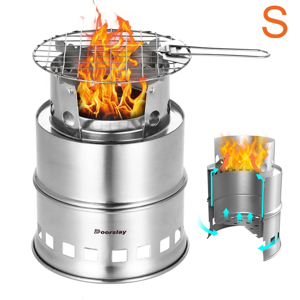 

Модернизированная походная и походная печь с деревянной зольной плитой и складной ручкой, портативная складная