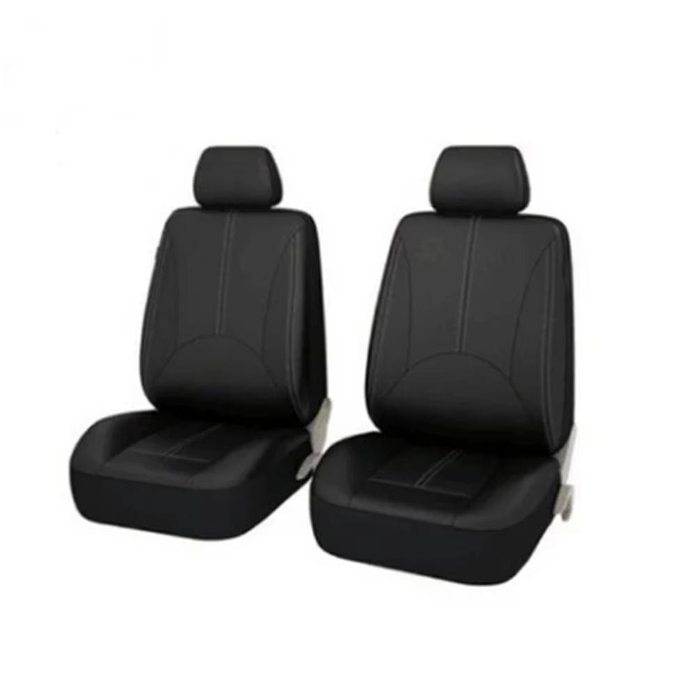 9pcs/4pcs Set Car Seat Cover Universal Leather Black Seat Protector Cover Complete Set of All Seasons Car Interior Accessories