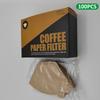 Disposable Coffee Paper Filters, 100 Pcs Cone Replacement Filter For coffee Maker U-shaped filter paper for drawer boxes