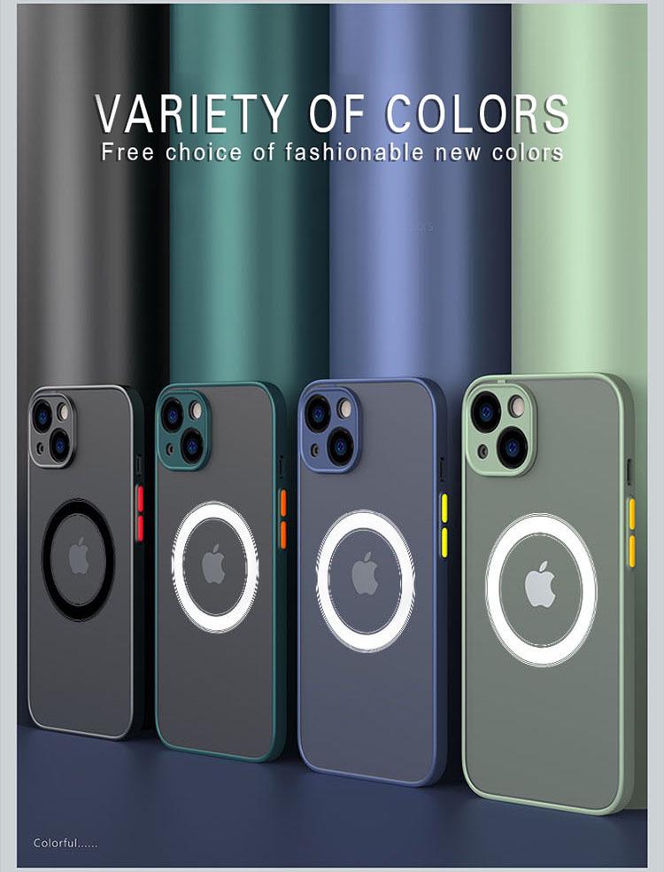 Magnetic Skin-Feel iPhone 15 Case: High-End Protection for iPhone 14 Pro Max, 13, 12, & 11