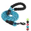 Reflective Dog Leash With Comfortable Padded Handle - Double Heavy Duty Traction Rope For Strong Dogs - Enhance Safety And Contr