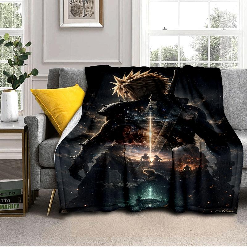 Cloud's Fantasy Journey Game Blanket Lightweight Ideal Bedding Blanket Perfect for Travel, Camping, Living Rooms, Offices, Sofas, Fan Christmas gift