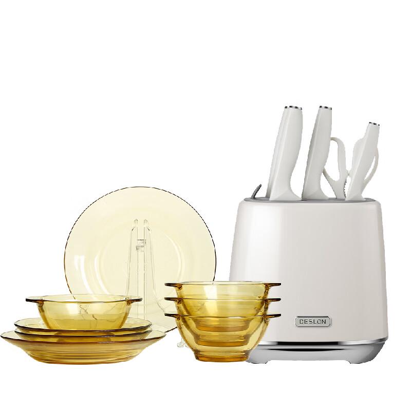 Desheng Aoge 14-Piece Knife & Glass Dinnerware Set