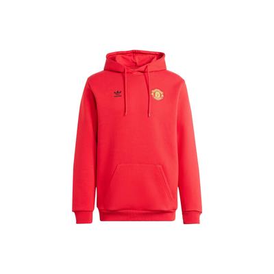 adidas Manchester United Essentials Graphic Print Hoodie Men Sportswear Bright-Red IK8706