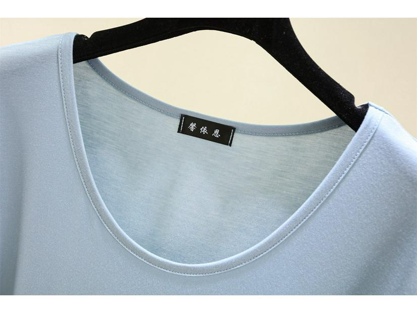 Women's Modal Sleeveless Thin Base Layer T-Shirt - Round Neck, Loose Fit, Plus Size, Solid Color, Slimming Top for Spring/Summer