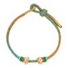 Qianli Jiangshan Handwoven Bracelet: Colorful, National Style, Large-Hole Beads