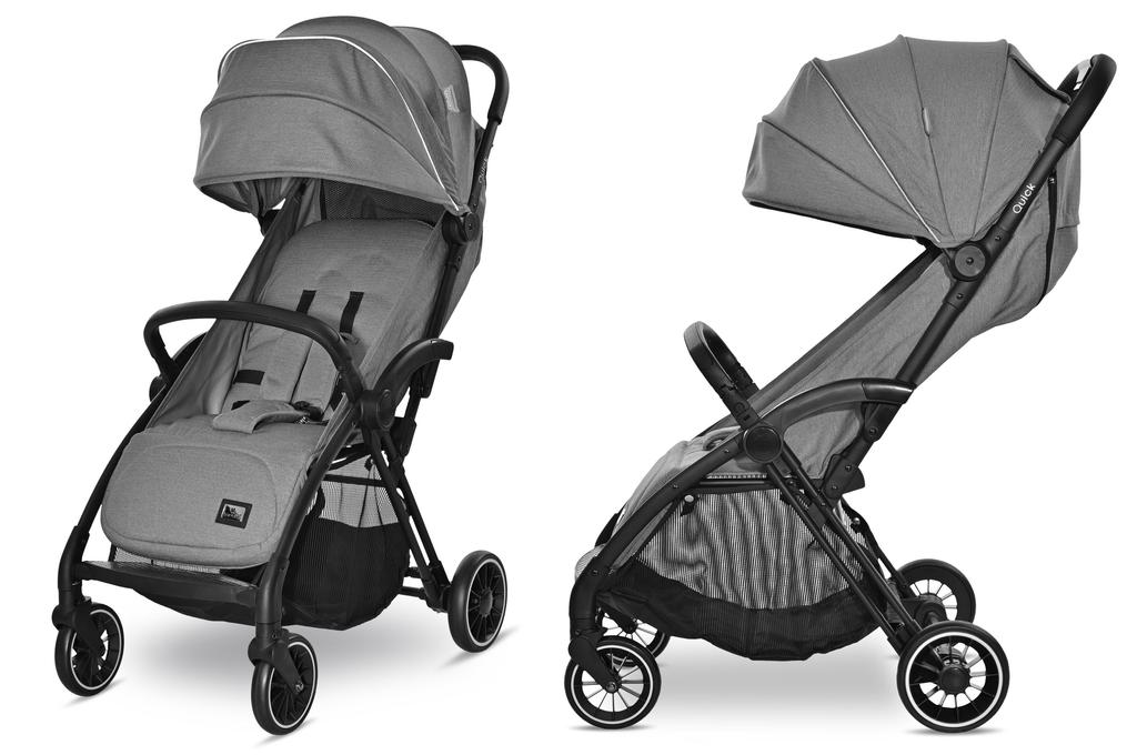 Lorelli quick - wózek spacerowy autofold do 22kg | grey