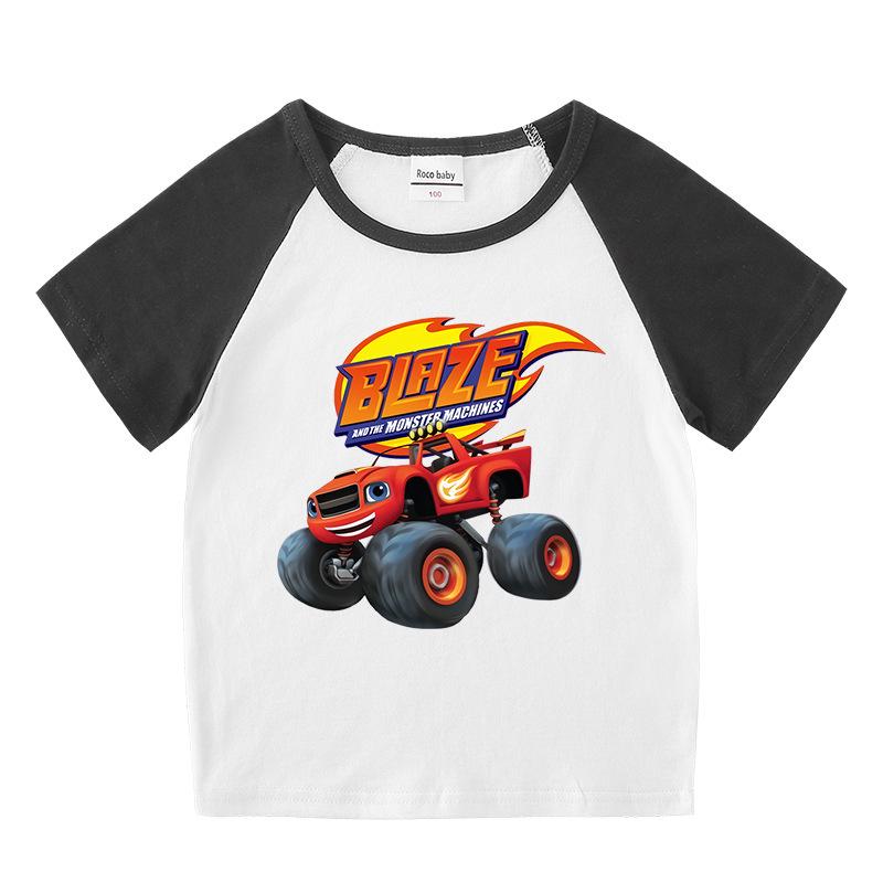 Kids' 2026 Summer Raglan T-Shirt - Short Sleeve, Unisex Top for Boys and Girls, Baby Half Sleeve Tee