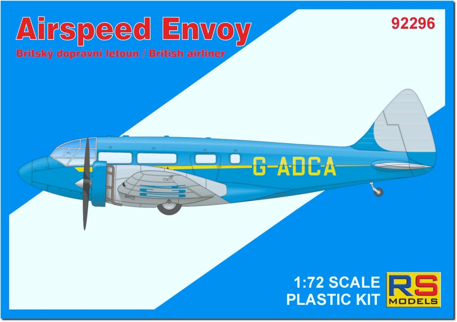 

RS Models 1/72 British Airspeed Envoy Lynx Engine Plastic Model 92296 (Airplane)