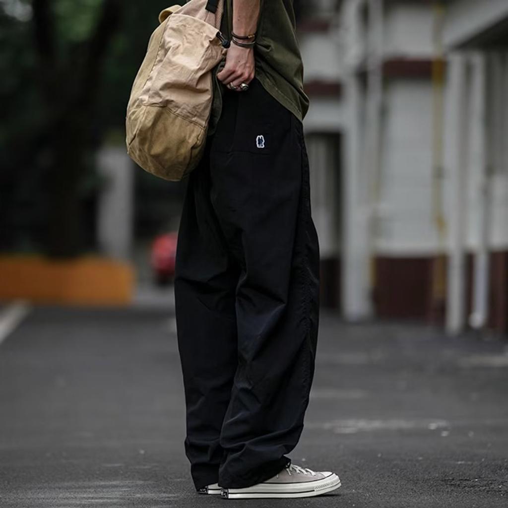 Men's Functional Pants, Sports Pants, Straight Leg, Loose And Wide Leg