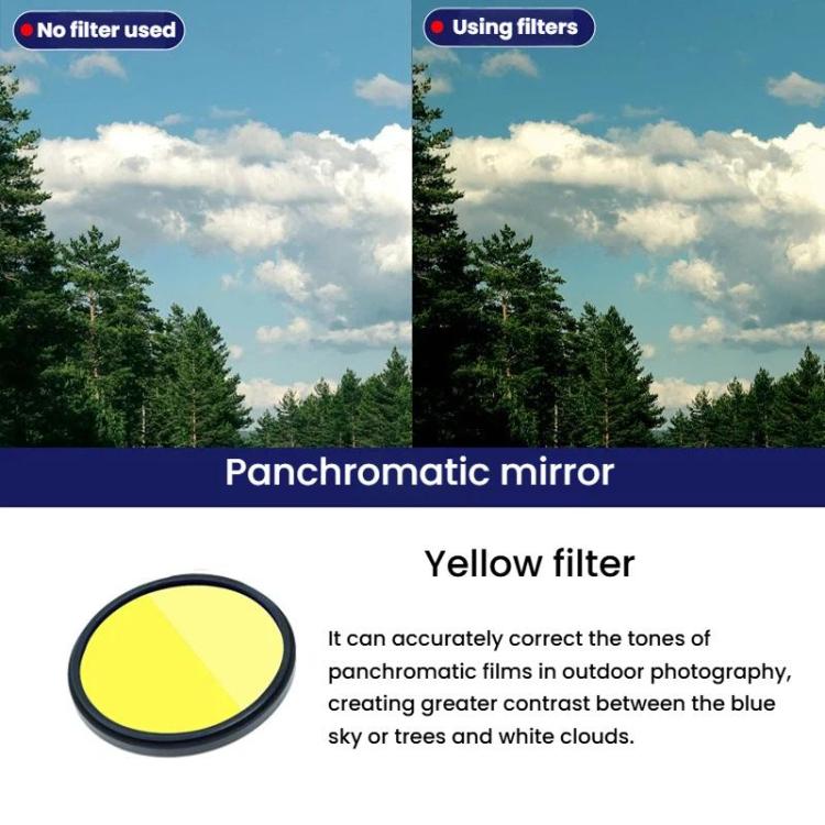 JSR מצלמת DSLR פילטר צבע עגול פילטרים דיגיטליים למצלמה