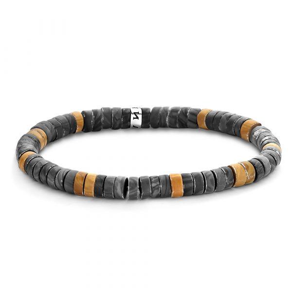 Frank1967 Sicilian Gemstone Bracelet Camel Brown 7Fb-0430