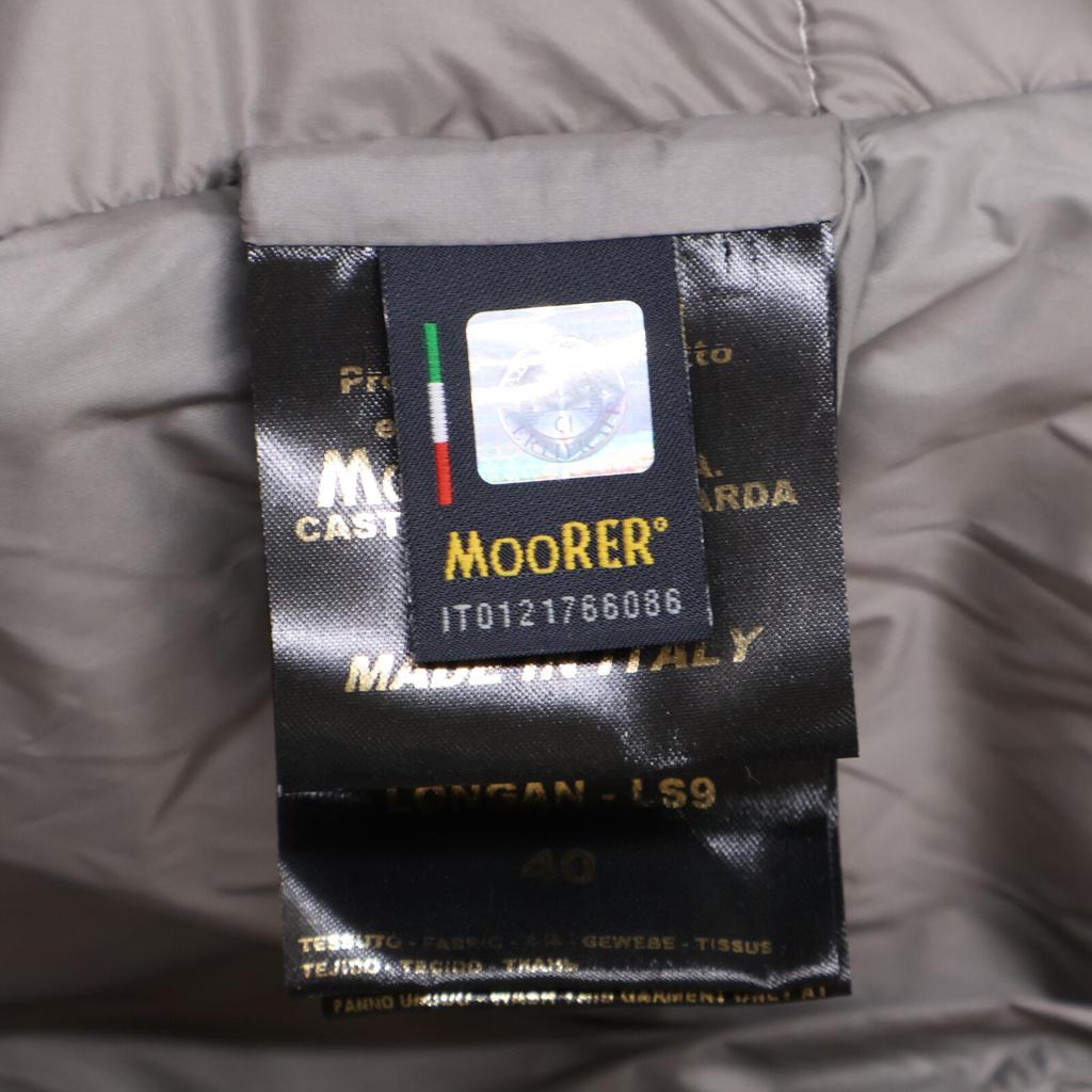 MOORER [Good Condition/domestic Regular] LONGAN-LS9 Wool X Cashmere Chin Strap Double-breasted Down Jacket Coat 40 grayUsed