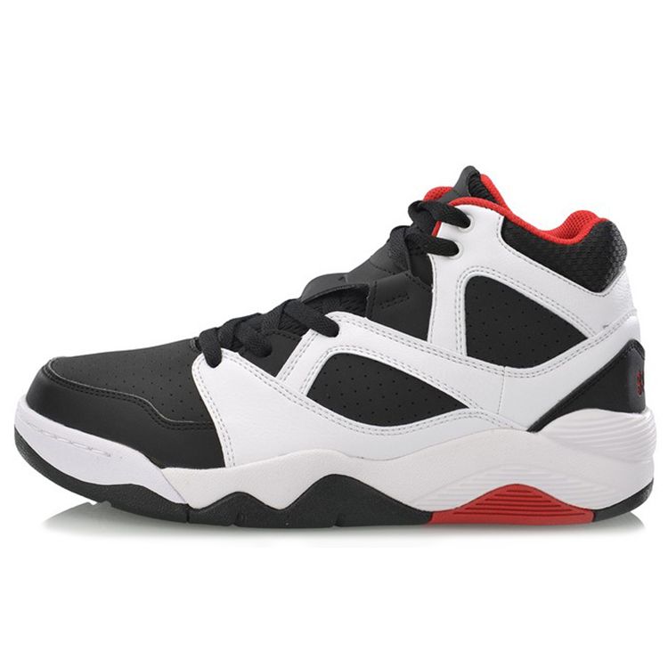 

Li Ning Retro 90 Series Удобные повседневные баскетбольные кроссовки средней высоты унисекс кроссовки черные белые AGBN049-2 41