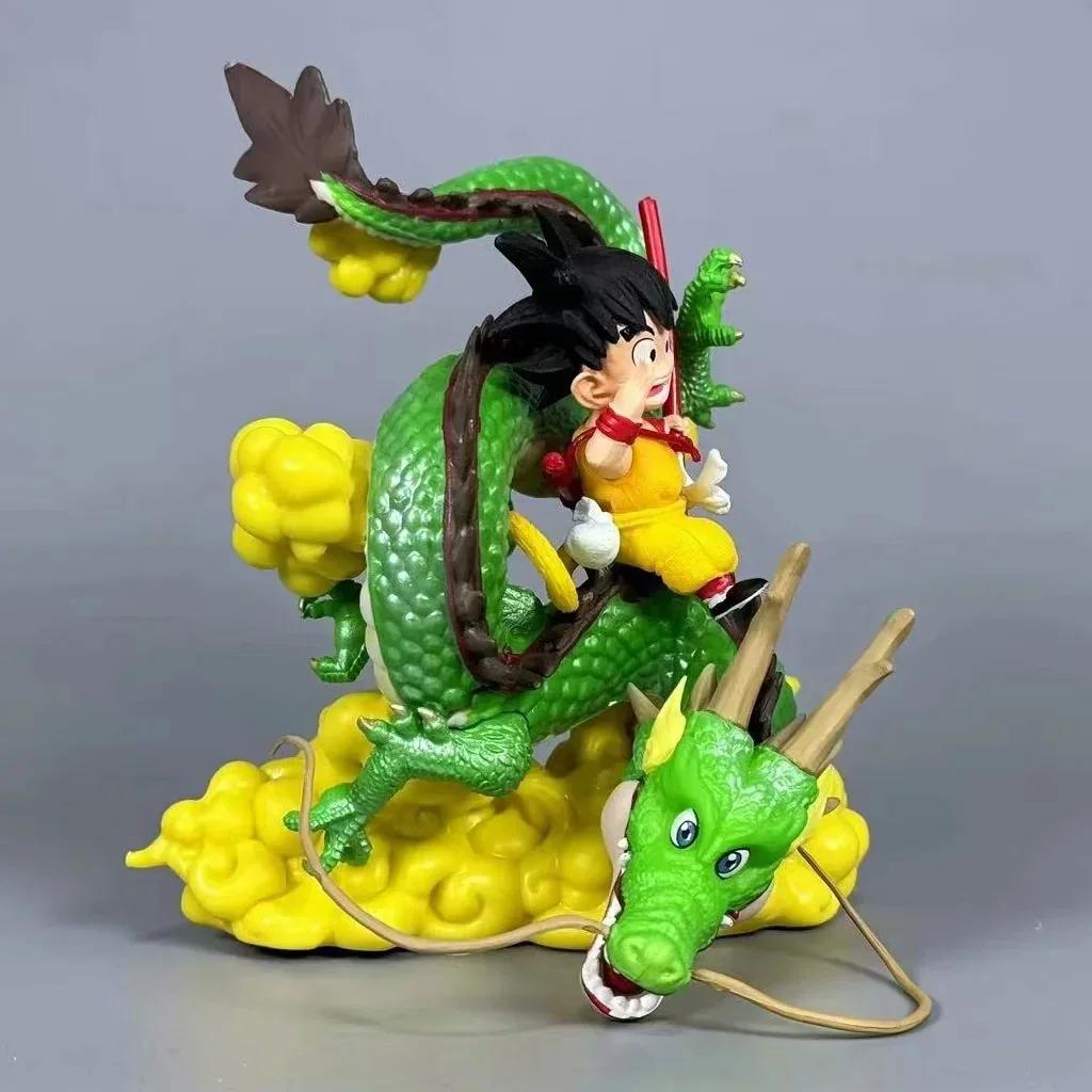 15cm Anime Dragon Ball Figure Goku and Dragon Figure PVC Action Figures Collection Model Toys Gifts