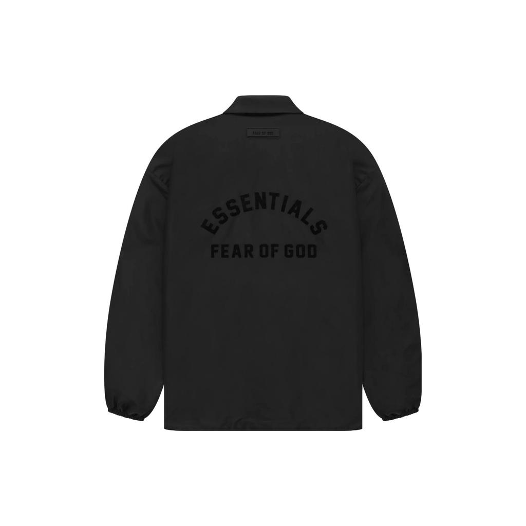 Fear of God Essentials Coaches Jacket Black Men Outerwear 202SP232010F