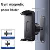 Portable Gym Phone Holder with N52 Magnets Secure Base Magnetic Phone Stand 4.5-7 Inch Smartphones Anywhere Gift