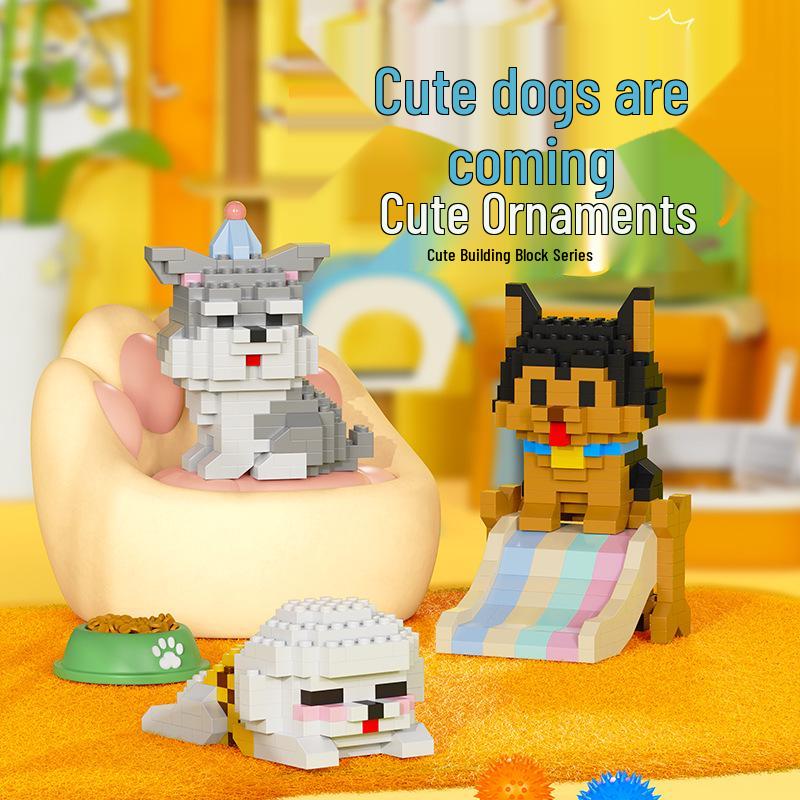 Cartoon Pet Building Blocks: Compatible with Lego for Children's Educational Play and Gifts