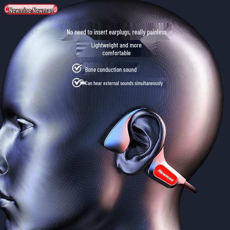 Newmine H67 Bone Conduction Bluetooth Sports Earphones