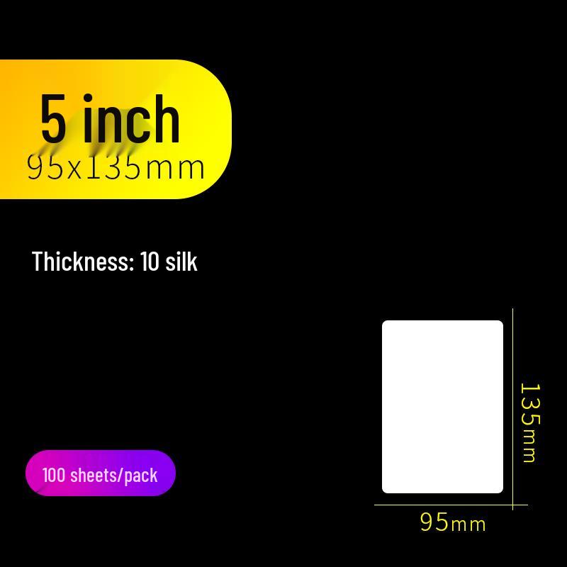 100 Sheets A4 Laminating Pouches, A3 Photo Laminator Film, Transparent 6 Inch Sealable Card and Label Film