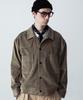 Stage Name Western Corduroy Oversized Trucker Jacket_Dust Brown