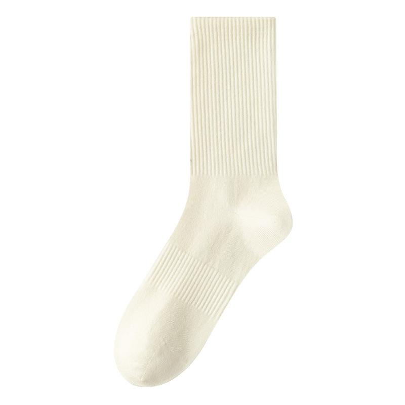 Men's Autumn Pure Color Warm, Deodorant and Cold Resistant Long Wool Socks