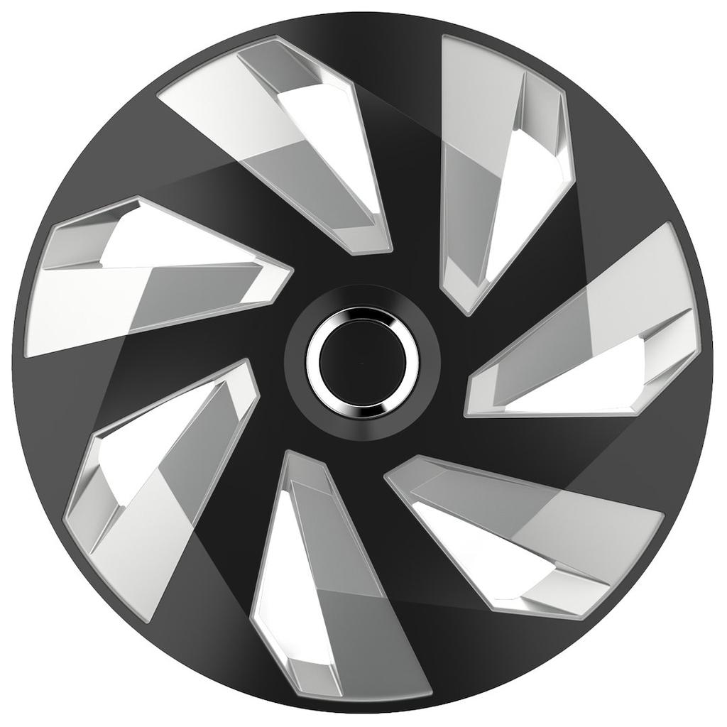 Kołpaki Vector RC black / silver 14", 4 szt.