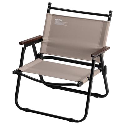 BUNDOK Aktif Sıcak Gri Katlanabilir ve Dış Mekan ve Spor İzleme için İdeal Sandalye, (BD-133WG), Kompakt, Boş Zaman, Aktiviteler, Balık Tutma,