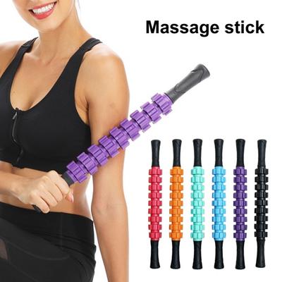 Gear Massage Roller Stick Hluboká tkáňová relaxace Fitness Svalová úleva od bolesti Fyzikální terapie Fascia Masážní váleček Hřídel masážního válečku Plastový váleček