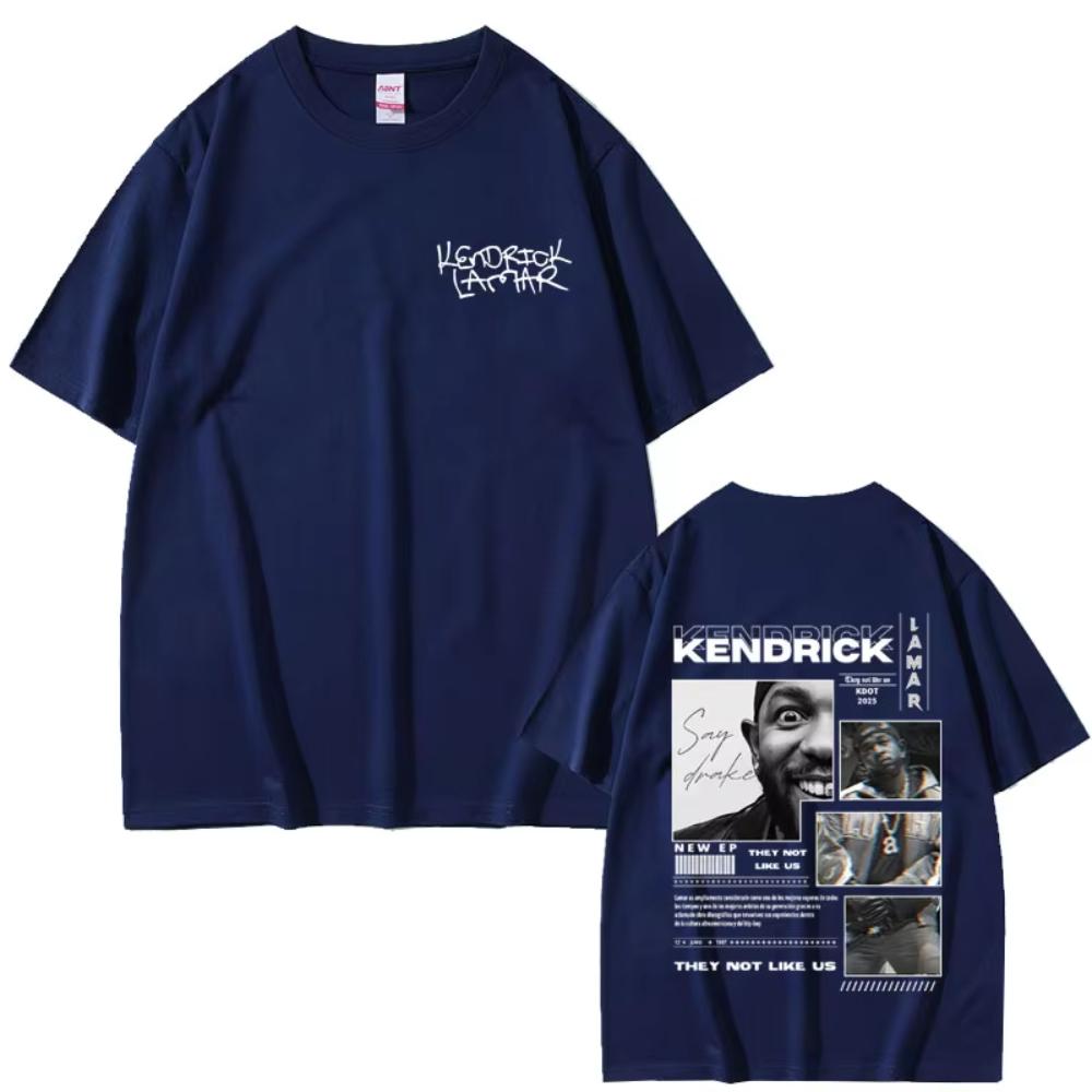 Rapper Kendrick Lamar They Not Like Us Merch T-shirts Male Vintage Casual T Shirt Men Women Fashion Cool Streetwear