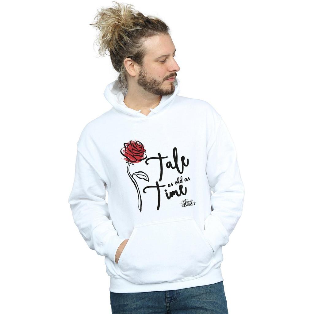 Disney Mens Tale As Old As Time Rose Hoodie
