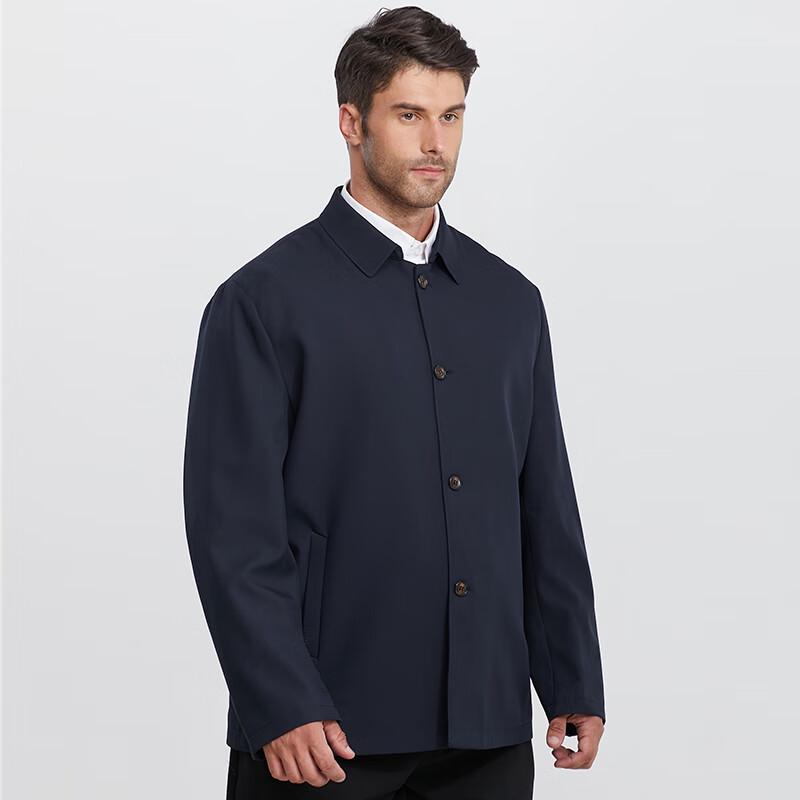 

Men s Plus Size Loose Fit Executive Lapel Windbreaker 6XL