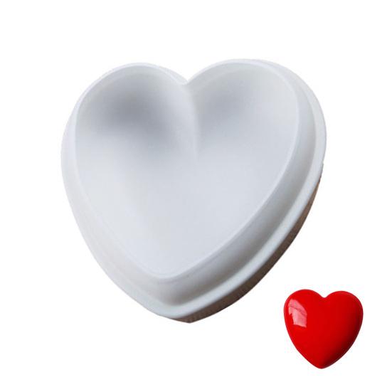 Heart Shaped Silicone Mold 3D Diamond Love Heart Shaped Mold for Jelly Chocolate Cake Handmade Soap Pudding Mold Candy Making