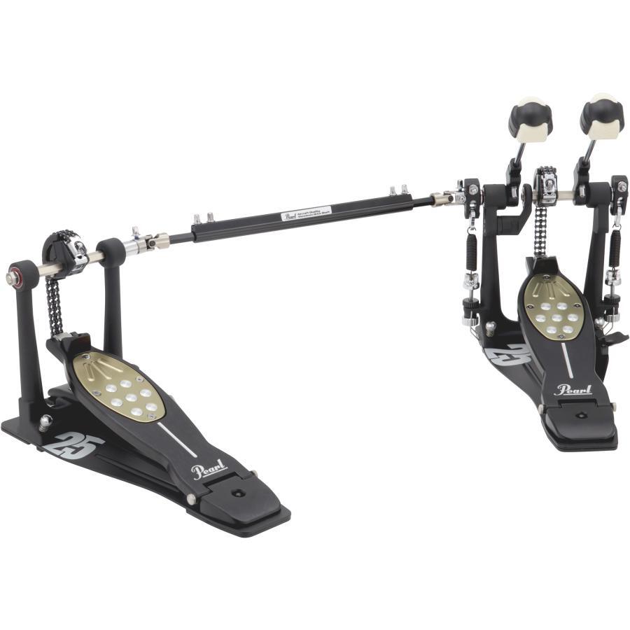 [OCCASION]Pédale Double Pearl Eliminator Redline Édition 25e Anniversaire Modèle Limité Pédale de Batterie Twin Pedal P-2052C/B