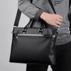 Men's Cross-Border Business Briefcase: Soft PU Leather Messenger Bag, Casual Shoulder Tote, Trendy Computer Handbag