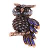 Owl Brooch Pin Sparkling Fashionable Unisex Rhinestone Vintage Owl Brooch for Party Travel ZT1124 55