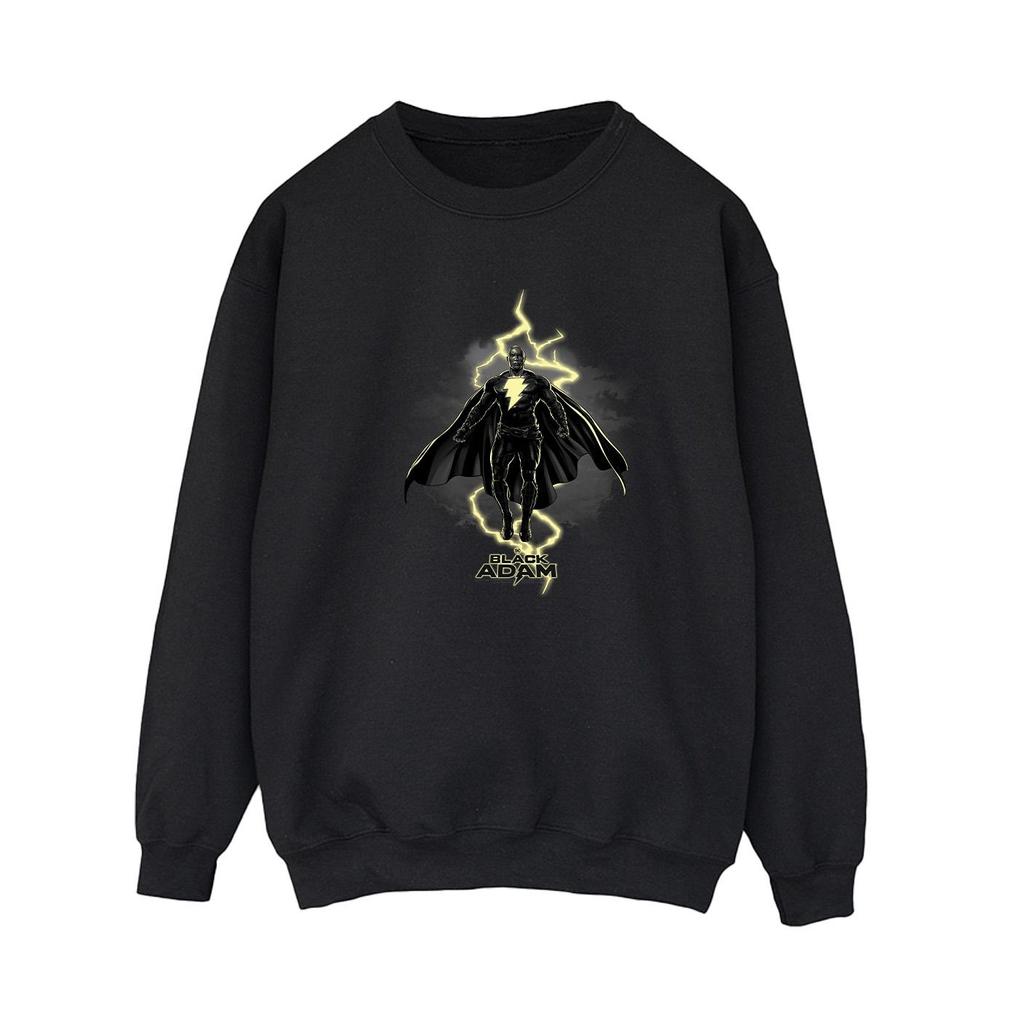 DC Comics Womens/Ladies Black Adam Hovering Bolt Sweatshirt