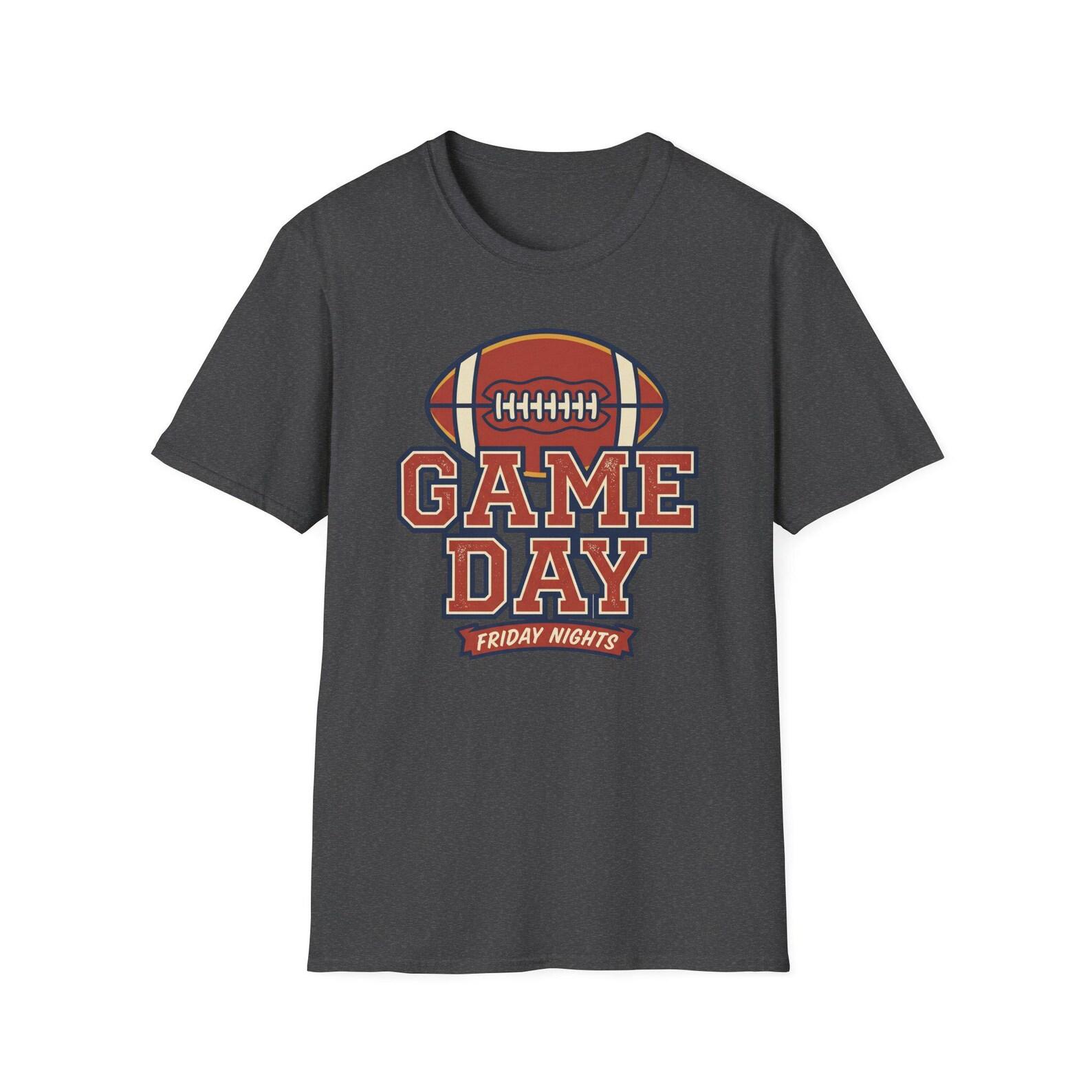 Game Day Football Graphic Tee | Vintage Football Fan Shirt | Sunday Game Day Gift | Unisex Sports Tee L