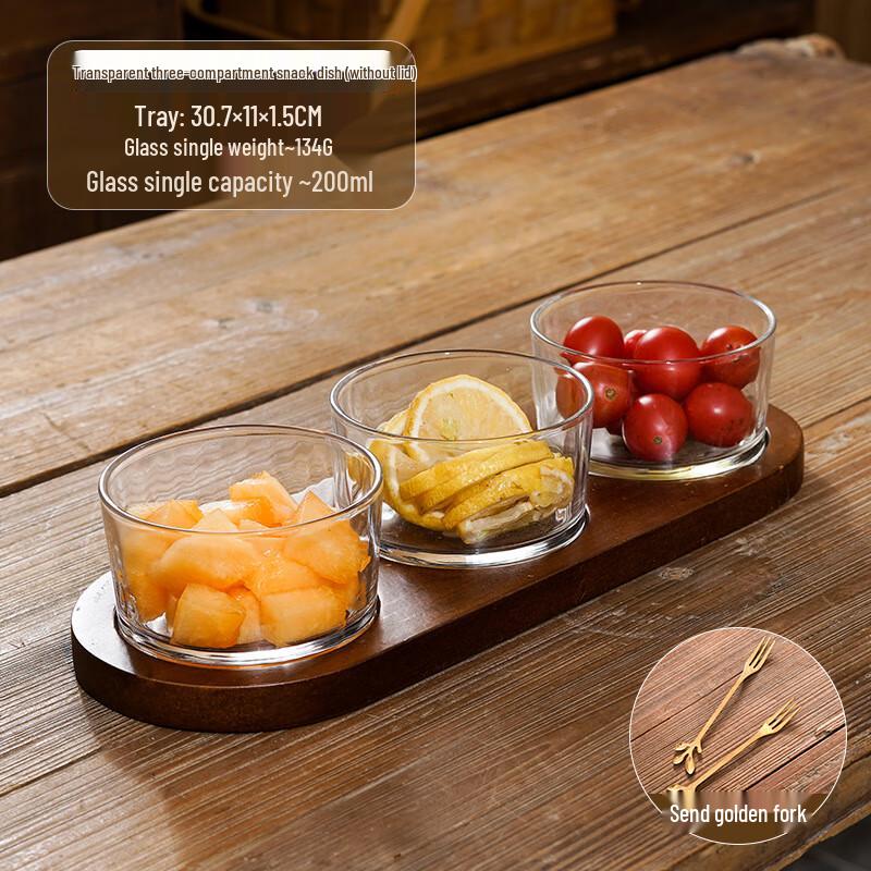 Wooden Fruit and Snack Serving Platter 1 Set