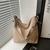 High Value Soft Leather Large Capacity Shoulder Bag Commuter Tote Bag