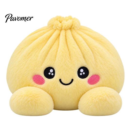 Stress Relief Squeeze Toy Giant Dumpling Pillow, Cute Plush Stuffed Steamed Bun Toy, Kawaii Doll Slow Rebound Soft Stretch Decompression Fidget