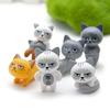 Modish 6pcs Set Kawaii Zakka Cute Unhappy Cat Doll Adorable Mini Cartoon Figures