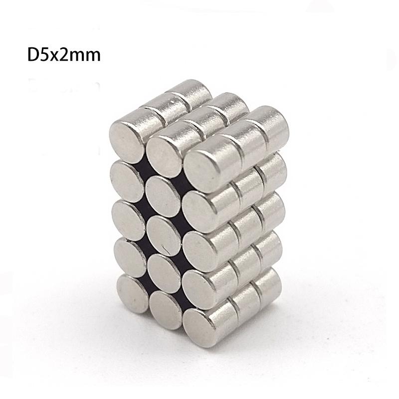 20/50pcs 5mm x 2mm/8mm x 5mm Round Disc Magnets for Crafts DIY Science Projects